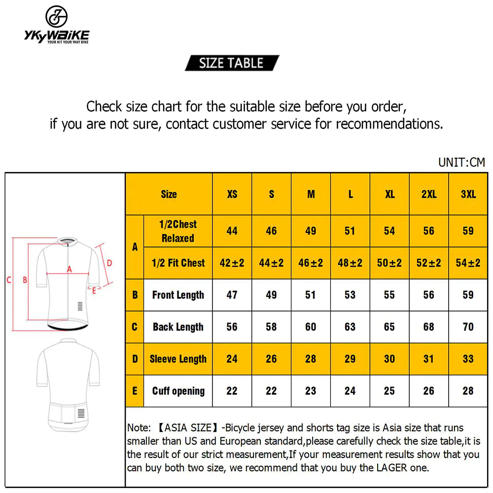 Men's Breathable Cycling Jersey and Reflective Shorts